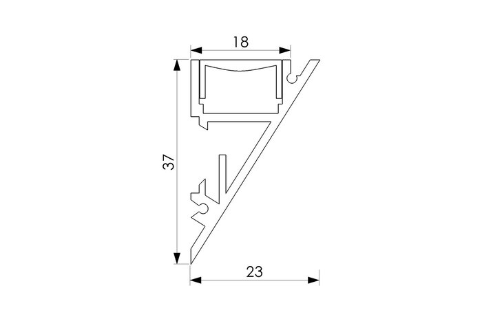 DRACO HALBTRANSPARENT 30° 23x37